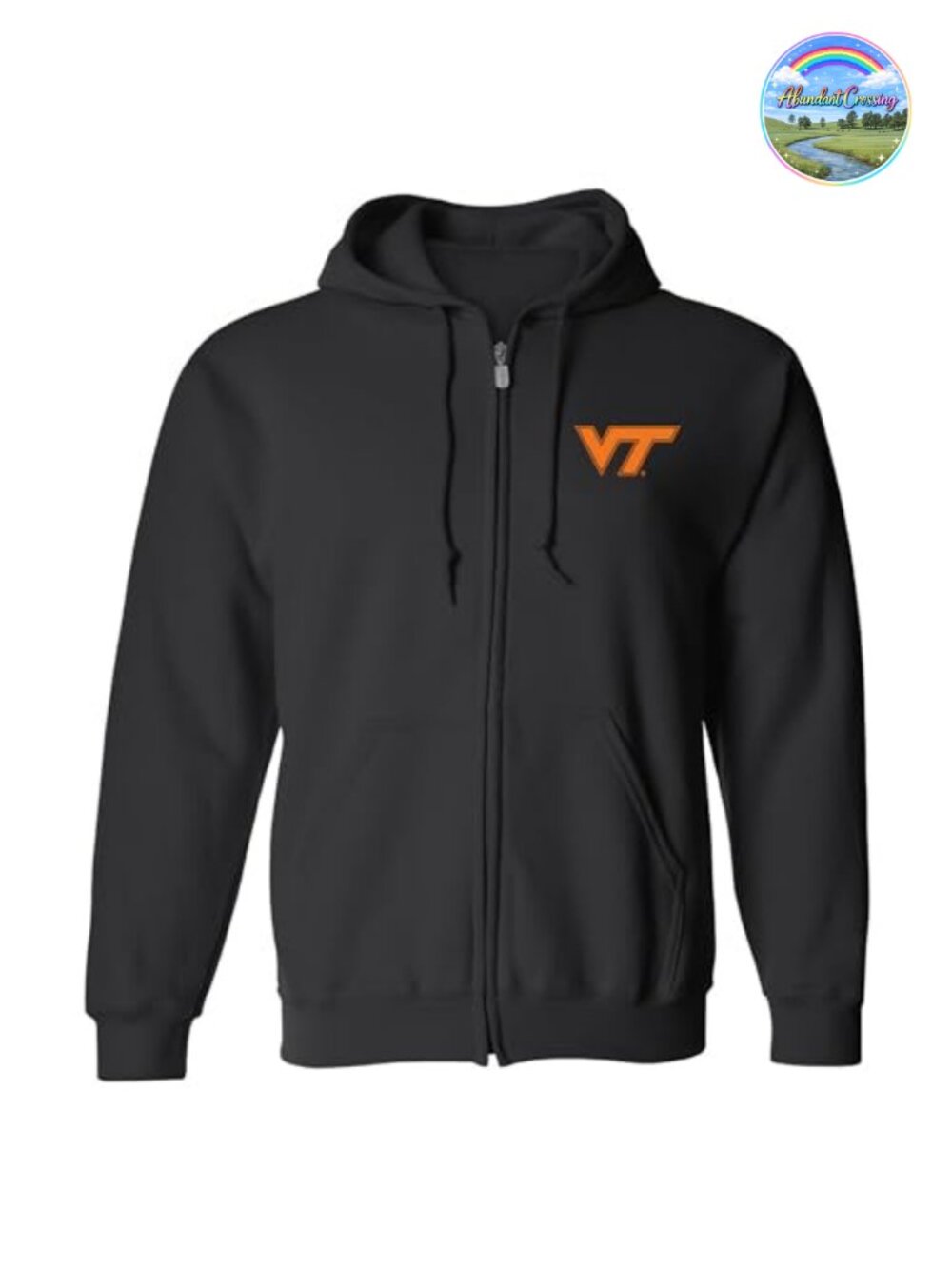 Licensed NCAA College Full Zip Hoodie Heavy Weight Cotton Poly